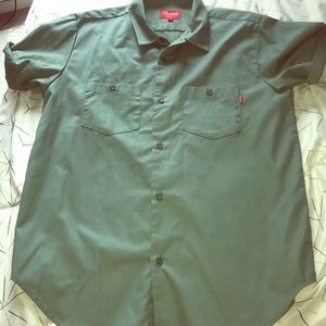 supreme button up shirt /Large/